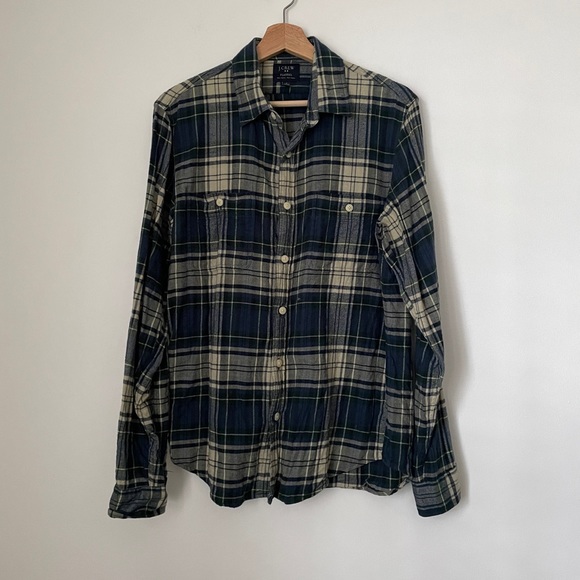 Jcrew Slim Flannel Button Down - Picture 2 of 5